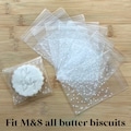 Self Sealing Biscuit Favour Bags For M&S All Butter Biscuits POLKA DOT Design