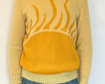 Solar Flares Mohair Drop Shoulder Crewneck Men’s US Medium