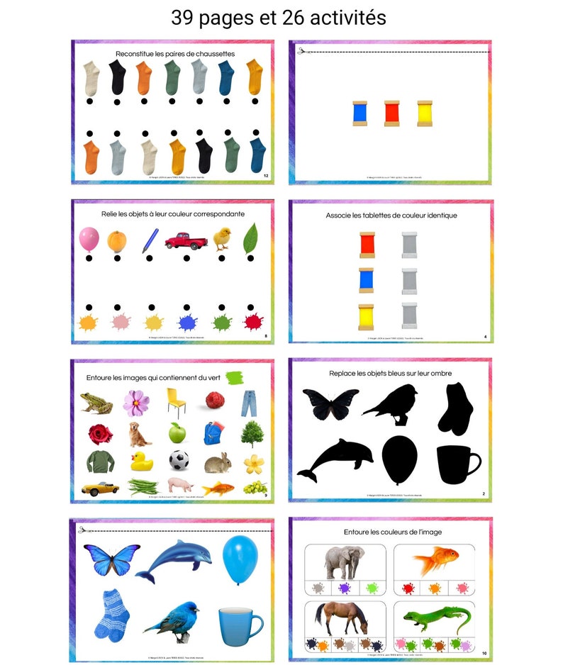 Mon livret d'apprentissage LES COULEURS image 3