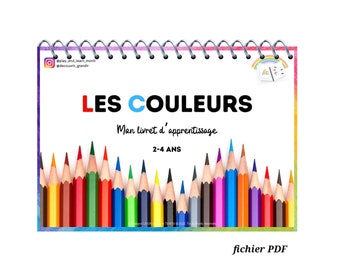 Mon livret d'apprentissage LES COULEURS