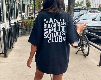 Anti Split Squats Pump Cover, Funny Gym Shirt, Oversized Workout Shirt, Gift for Gym Lover, Bodybuilding Shirt, Muscle Mommy, Weightlifting