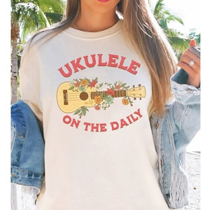 Ukulele Shirt, Ukulele Tshirt, Musician Gift, Ukulele Musician Shirt, Hawaii Music Tee, Guitar Player Shirt, Gift for Musician, Summer Vibes