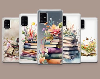 Housse de protection pour téléphone portable Chic Books pour Samsung Galaxy S24Ultra, S23, S22, A15, A14, A54, A53, iPhone 15,14,13,12, Pixel 8, 8Pro, 7A, 6A, 6