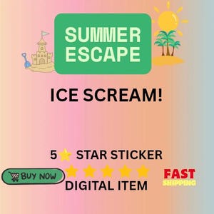 Ice scream! 5 star sticker