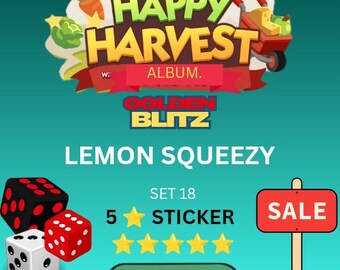 Lemon squeezy 5 star sticker Golden blitz