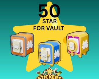 Estrelas para o cofre: 50 estrelas por pedido