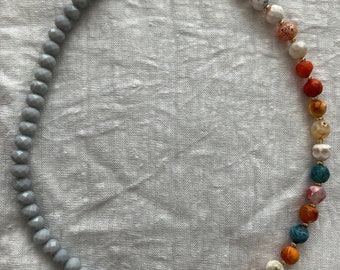 Collana DUBAI in agata/perle di vetro