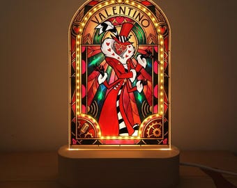 Hazbin Hotel Valentino Night Light,  Gift for Gamers, Christmas Gift, Colors Changing, Birthday Gift