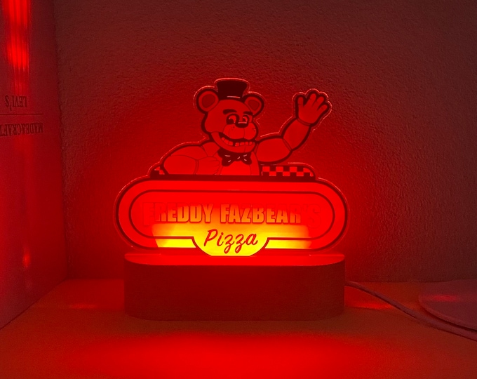 Five Nights at Freddy's Night Light,  Gift for FNAF Fans, Christmas Gift, Colors Changing, Birthday Gift