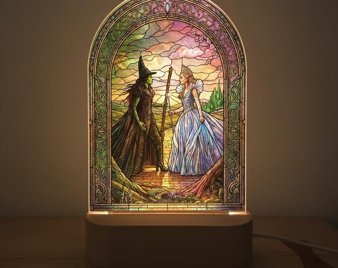 Wicked Night Light, Gift for Movie Fans, Christmas Gift, Colors Changing, Birthday Gift