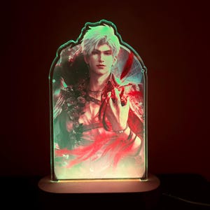 Sylus Abysm Sovereign Night Light, Dragon Sylus Love and Deepspace Art Night Light, Colors Changing, Birthday Gift