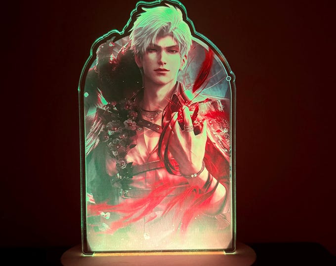 Sylus Abysm Sovereign Night Light, Dragon Sylus Love and Deepspace Art Night Light, Colors Changing, Birthday Gift