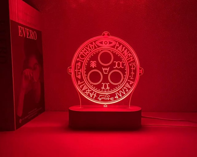 Halo of the Sun Night Light, Gift for Silent Hill Gamers, Christmas Gift, Colors Changing, Birthday Gift