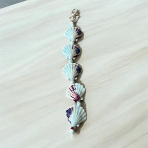 Blue Seashell keychain