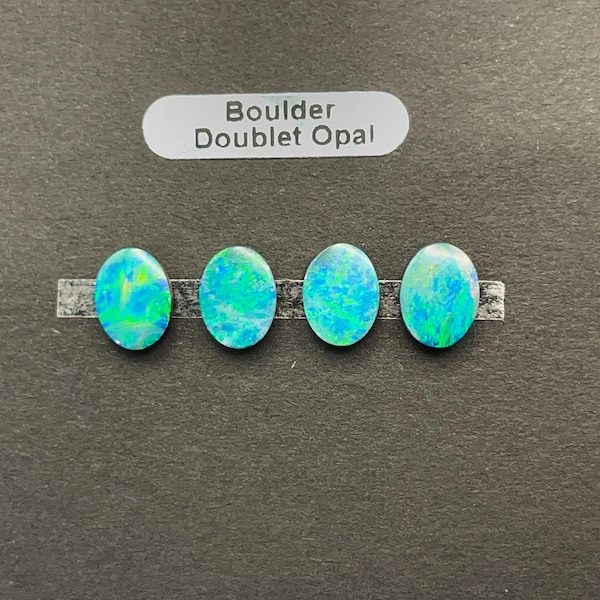 Boulder Doublet Opal 8x6mm x 4pc  (#86A)