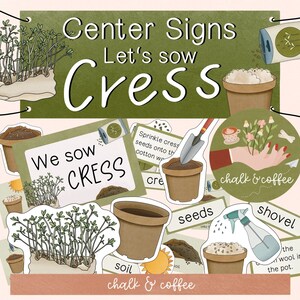 Seminiamo il crescione Segnali del centro - Attività primaverile e pasquale Coltiva il crescione Flashcard - Schede illustrate dell'unità scientifica Guarda le piante crescere Esperimento primaverile