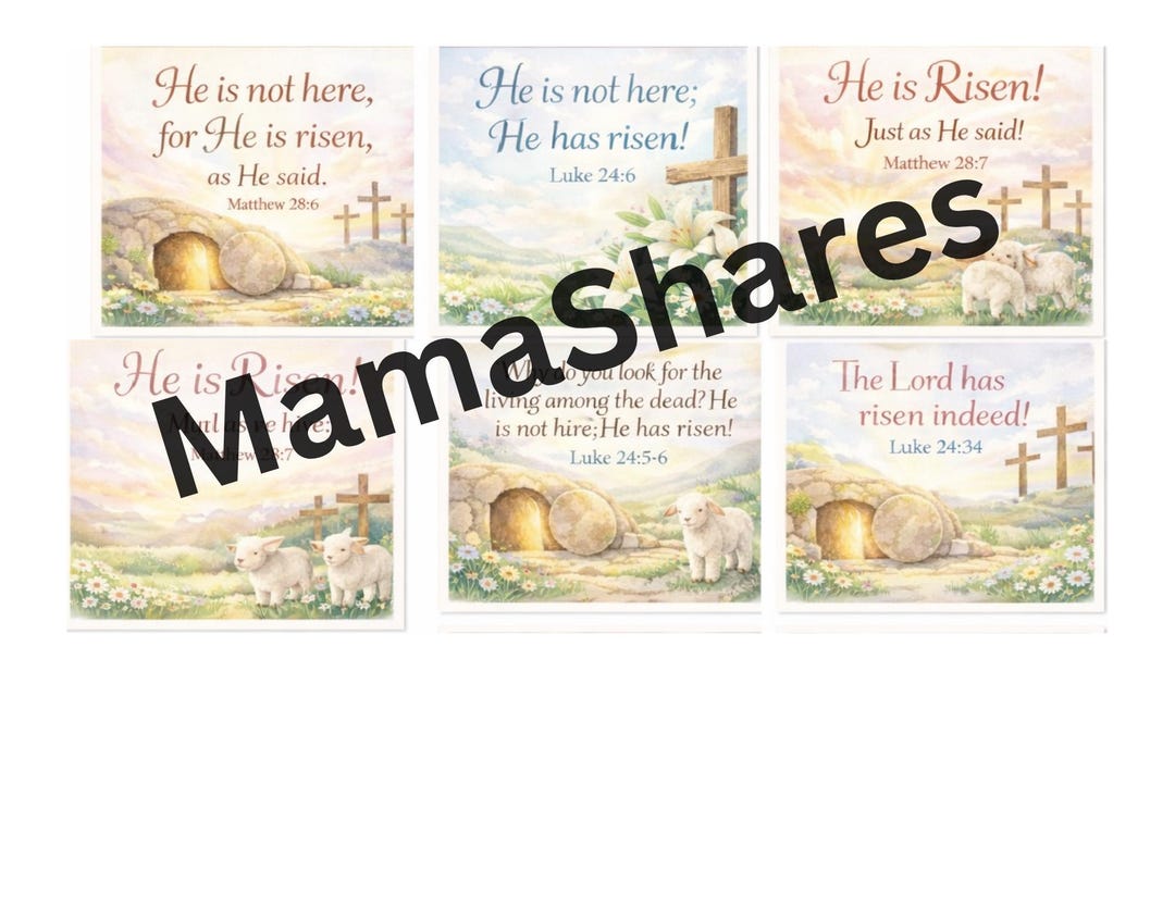 Easter Scripture Print Out Easter Printable Bible Verses - Etsy