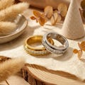 Silver anxiety ring Fidget band minimal Meditation Spinner rings Titanium Steel Comfort jewelry for Stress