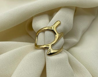 Y2K Liquid Metal Ring Set • Abstract Geometric Rings For Women • Irregular Jewelry • Perfect for Unique Style Lovers