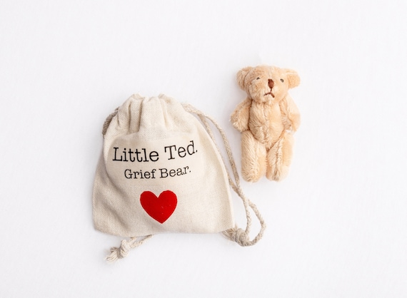 Pocket Grief Bear, Children's grief support, Sympathy Gift, Children's mental health, Death and loss, Grieving support, pocket teddy,