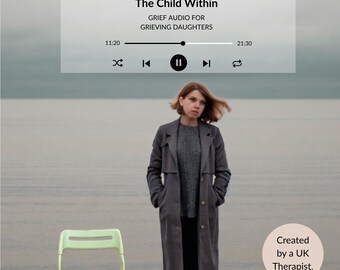 Audio MP3 z przewodnikiem po żałobie dla córek pogrążonych w żałobie po rodzicu | Wsparcie stworzone przez terapeutę | Dziecko w środku