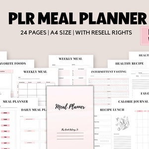 K&ouml;nnte beinhalten: Ein druckbarer Meal Planner mit 24 Seiten, konzipiert f&uuml;r Papier im A4-Format. Der Planer enth&auml;lt Abschnitte f&uuml;r w&ouml;chentliche Mahlzeiten, Lieblingsessen, gesunde Rezepte, intermittierendes Fasten, Kalorientagebuch und Rezept-Mittagessen. Der Planer ist f&uuml;r den pers&ouml;nlichen Gebrauch konzipiert und beinhaltet Wiederverkaufsrechte.