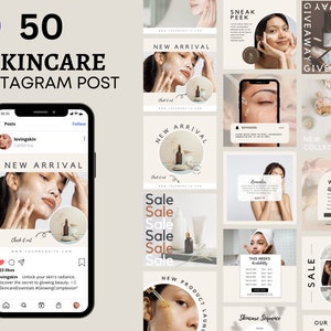 Esthetician IG Post, Skincare Instagram Templates, Skincare Branding Kit IG Post SkinCare Social Media Post Beauty Skincare Post IG