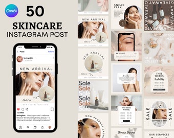 Esthetician IG Post, Skincare Instagram Templates, Skincare Branding Kit IG Post SkinCare Social Media Post Beauty Skincare Post IG