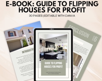 MRR Guide to Flipping Houses eBook, done for you real estate ebook, realtor marketing, real estate guide, master resell, plr house flipping