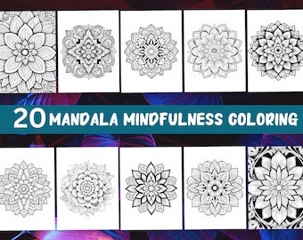 Mandala Coloring Pages: 20 Mindfulness Designs (PDF Download)