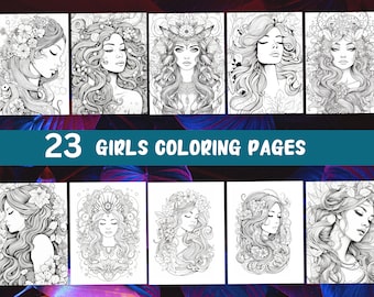 Beautiful Girl Coloring Pages Beautiful Women Coloring Pages Printable Coloring Pages Adult Coloring Pages Printable Coloring Pages Kids