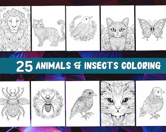 Animals Coloring Pages Insects Coloring Pages Printable Coloring Pages Adult Coloring Pages Printable Coloring Pages Kids Coloring Book