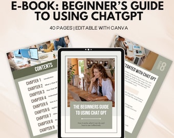 Guide du débutant ChatGPT, livre électronique, aimant en plomb IA (MRR/PLR)