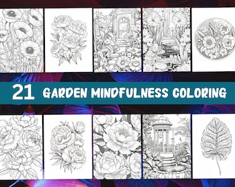 Garden Coloring Pages Mindfulness Adult Coloring Pages Printable Coloring Pages Kids Coloring Pages Garden Coloring Book Adult Coloring
