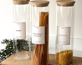 Personalised Pantry/Kitchen Jars and Labels