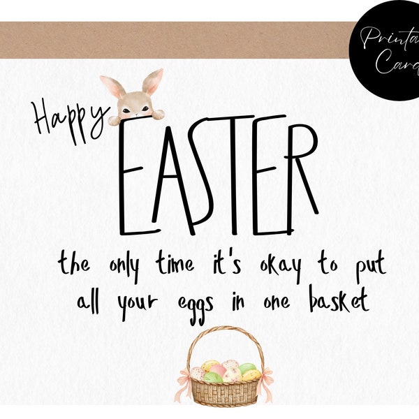 Printable Easter Card, Home-made cards