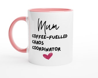 Mugs pour les mères, Mugs cadeaux pour maman, Mugs rigolos - Maman - Coordinatrice du chaos provoqué par le café