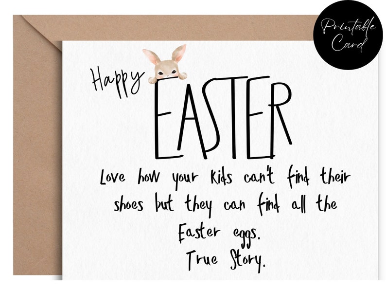 Printable Easter Card, Home-made cards image 1