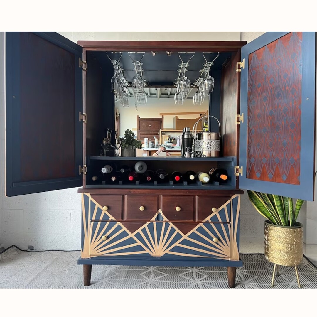 Bar Cabinet Art Deco Inspired, Furniture, Living Room Furniture ...