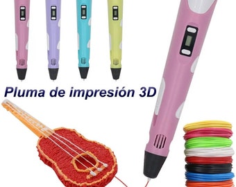 Stylo 3D, stylo d'impression de dessin DIY avec écran LCD, compatible avec le filament PLA.