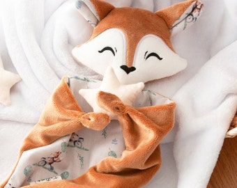 Handmade Fox Lovey - Customizable Baby and Kids Comfort Toy