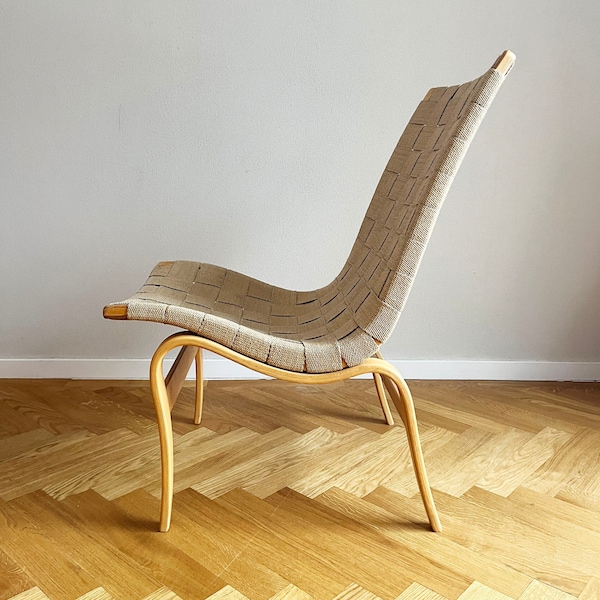 Paire de chaises vintage Bruno Mathsson « Eva » des années 30 en bois courbé