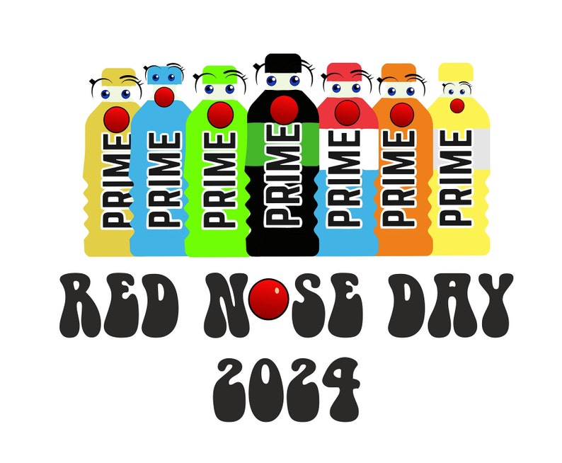 Red Nose Day Svg ,Red Nose 2024, Decal Red Nose png, Fund Raising, Vinyl cutting, Cut Files, vinyl or card cutting, Digital Download image 1