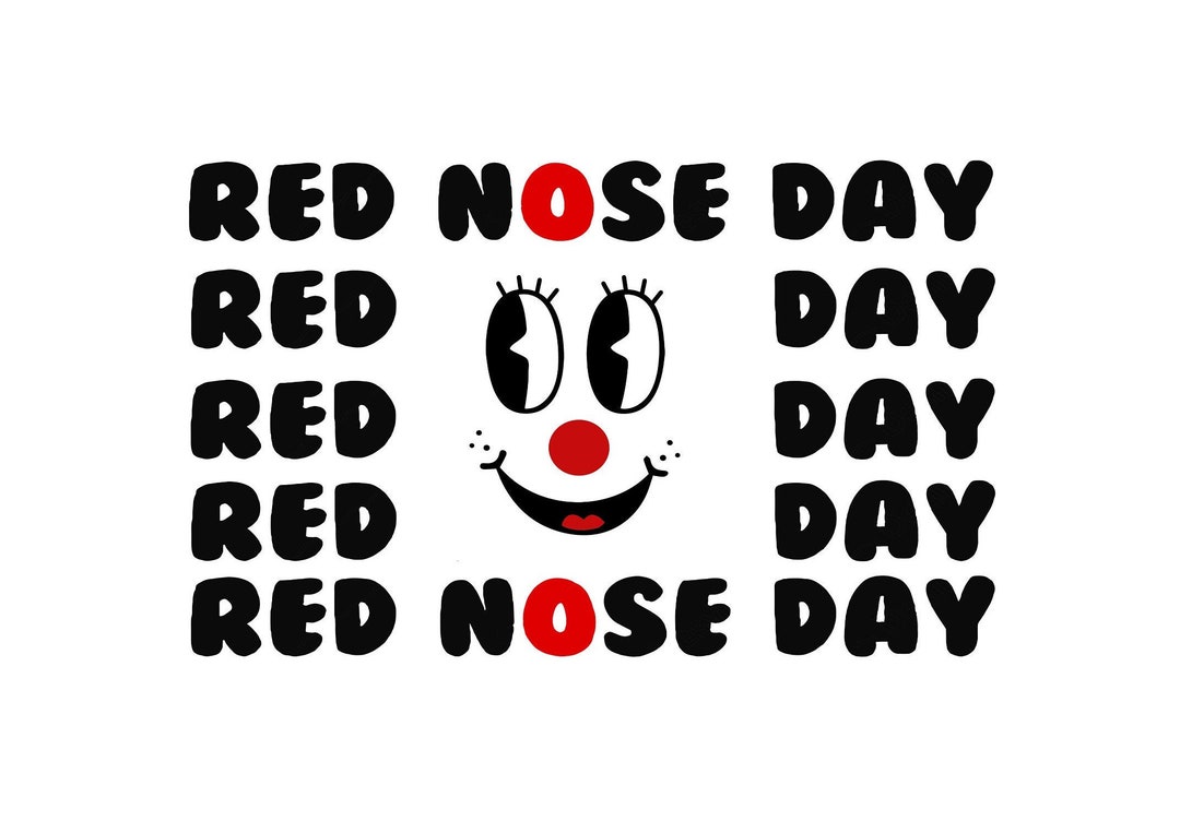 Red Nose Day Svg ,red Nose 2024, Decal Red Nose Png, Fund Raising, Vinyl Cutting, Cut Files