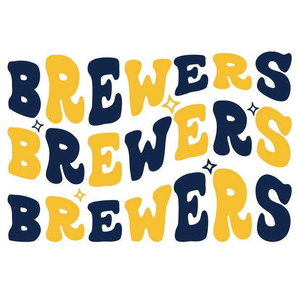 Brewers SVG, Brewers Retro SVG, Brewers PNG, Digital Download, Cut File, Clipart, Sublimation Clipart (includes svg/png/dxf/eps files)