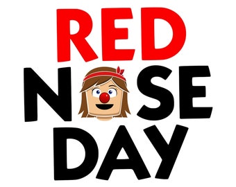 Red Nose Day Svg ,Red Nose 2024, Decal Red Nose png, Fund Raising, Vinyl cutting, Cut Files, vinyl or card cutting, Digital Download