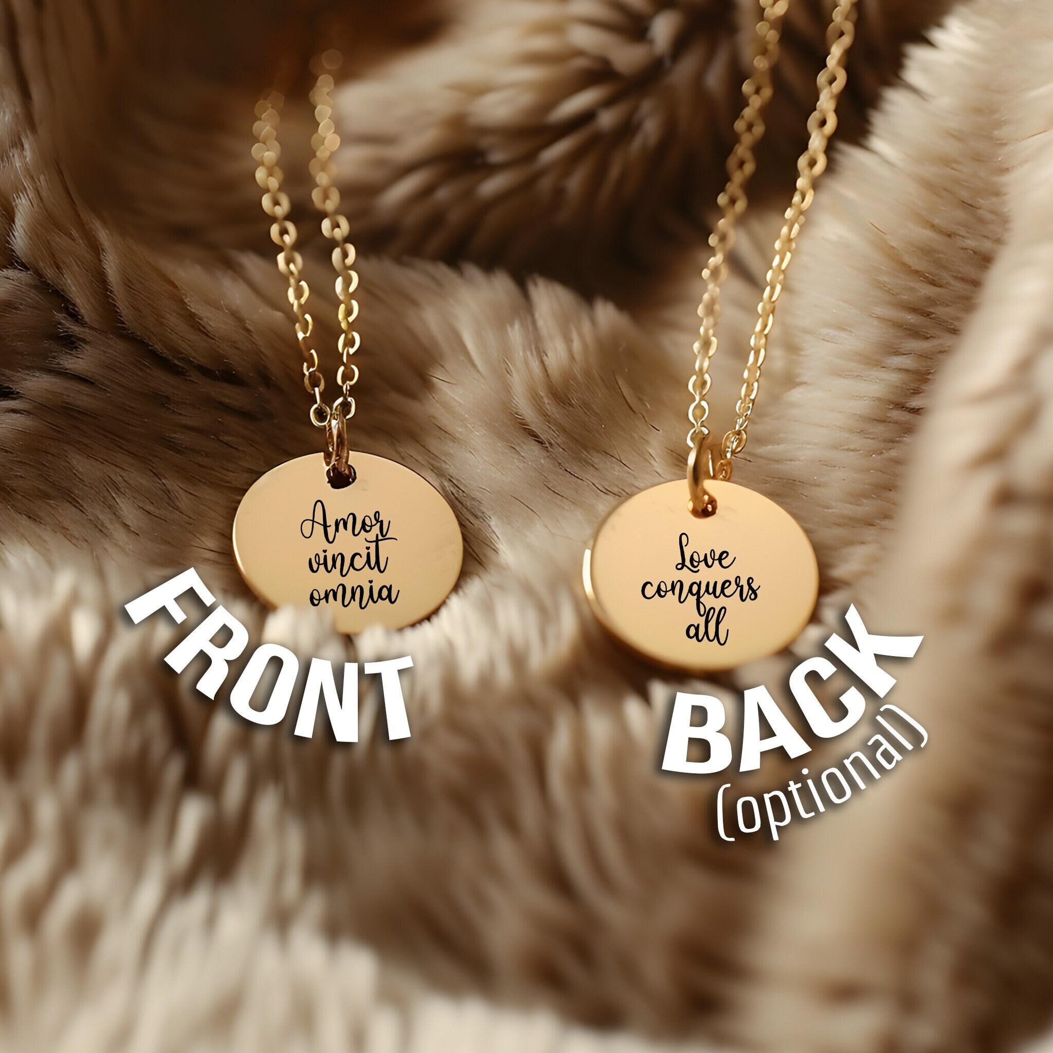 Amor Vincit Omnia Necklace - Etsy