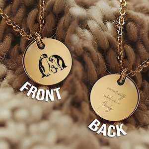 Elegante collana in acciaio inossidabile a forma di pinguino in oro, argento o oro rosa, gioiello a tema animale, collana delicata per un regalo significativo per lei