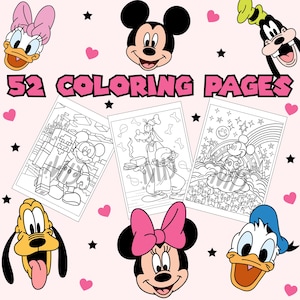 Cartoon Coloring Pages, magical Movie Coloring Pages, Children Coloring Book, Digital Coloring Pages, Instant download pdf