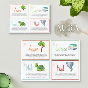 Explorez l'histoire : Jeu de Cartes ludiques pour enfants sur les 25 Prophètes